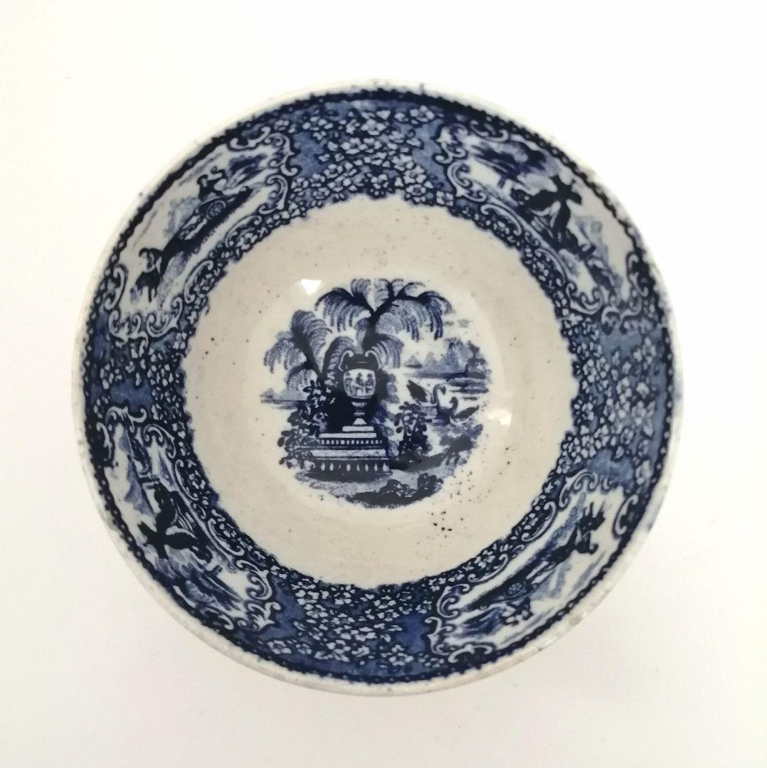 阿蘭陀焼 デルフト ペトルス・レグー窯 銅版転写 カフェオレボウル アンティーク