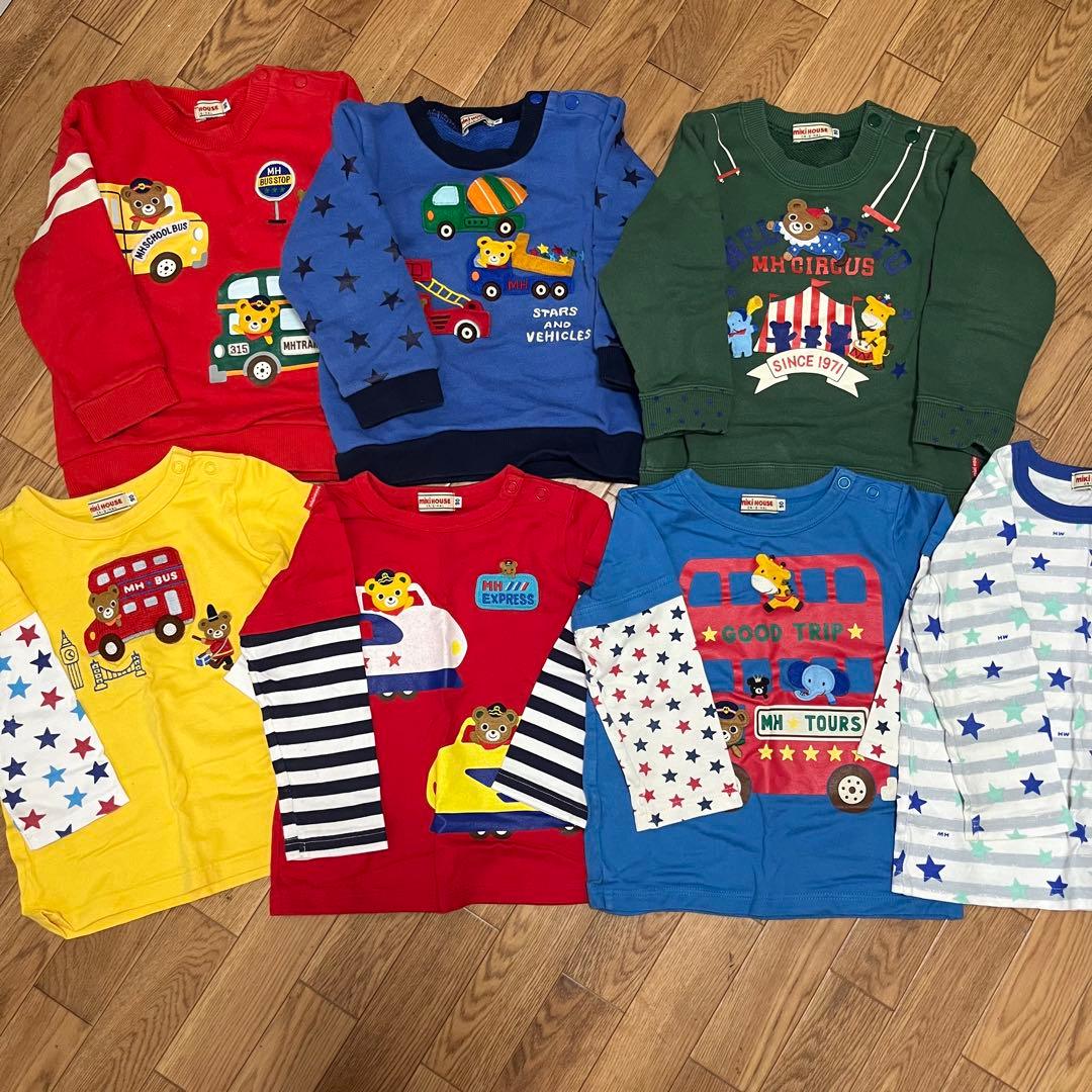 美品　ミキハウス★ まとめ売り　トレーナー　ロンT 90