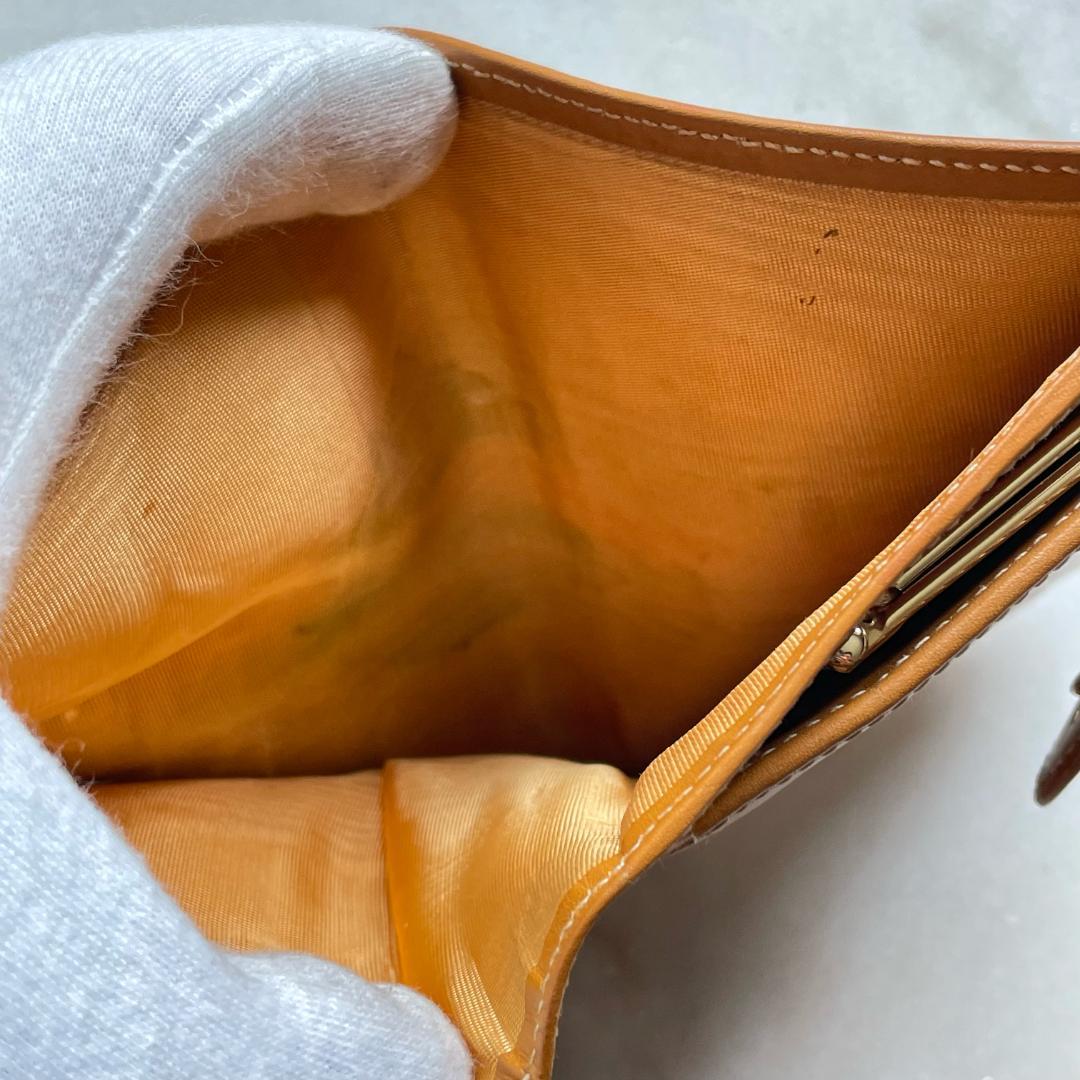 ■598 GUCCI オールドグッチ シェリー GGマイクロ がまぐち 折り財布