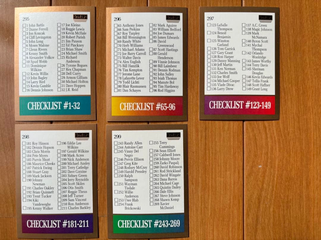 1990 SkyBox NBAトレーディングカード 全300枚コンプリート版