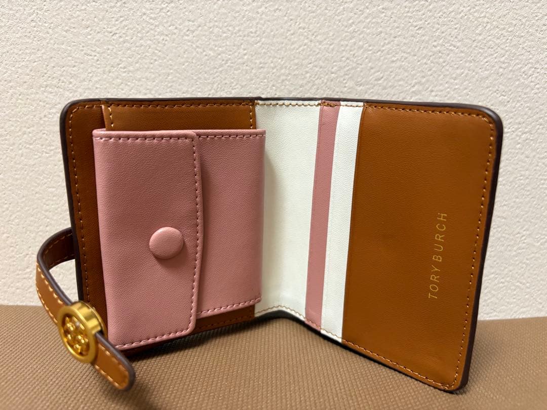 【新品】トリーバーチ　 財布 二つ折り バイカラー ミニウォレット