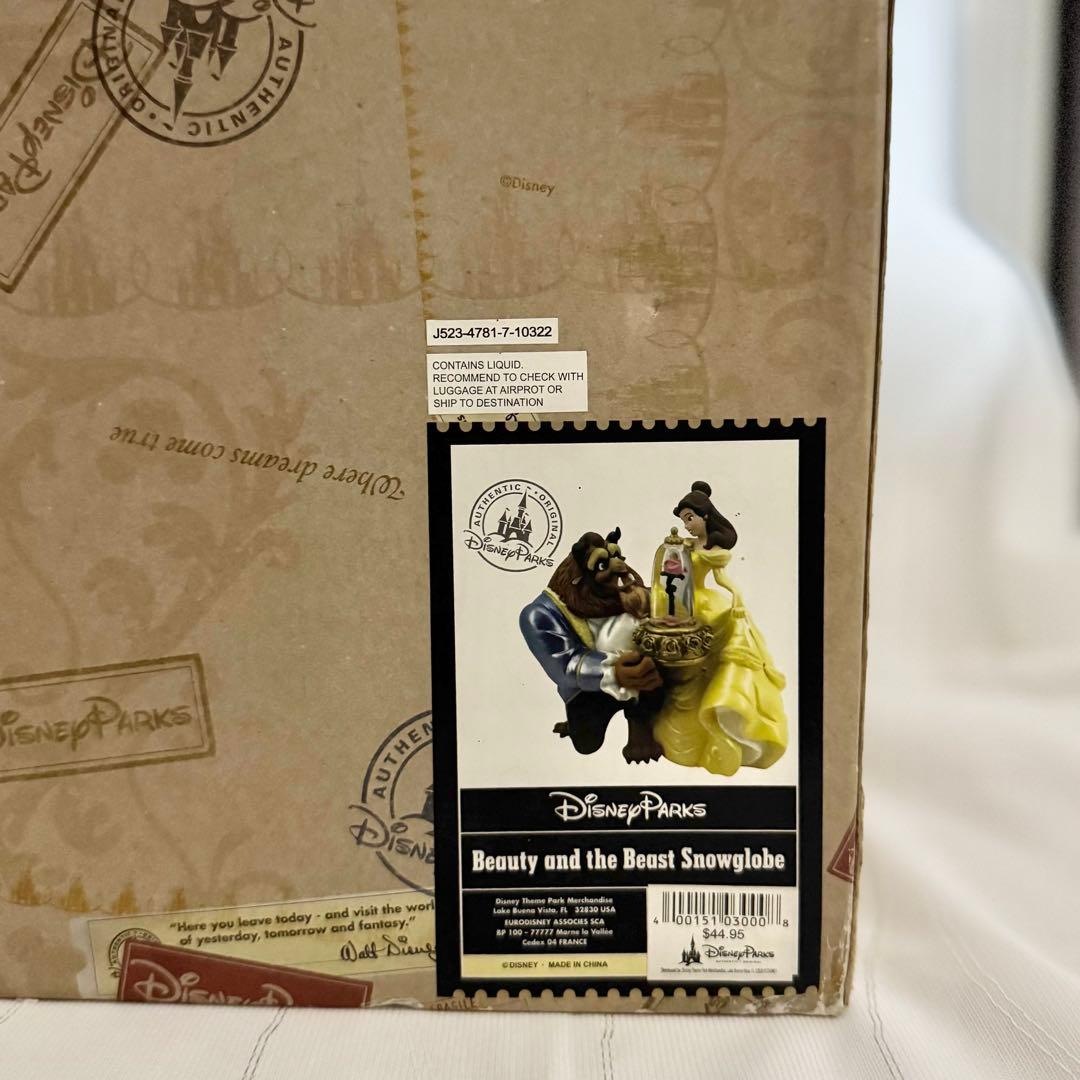 【完全未開封】 Disney Parks 美女と野獣 スノーグローブ