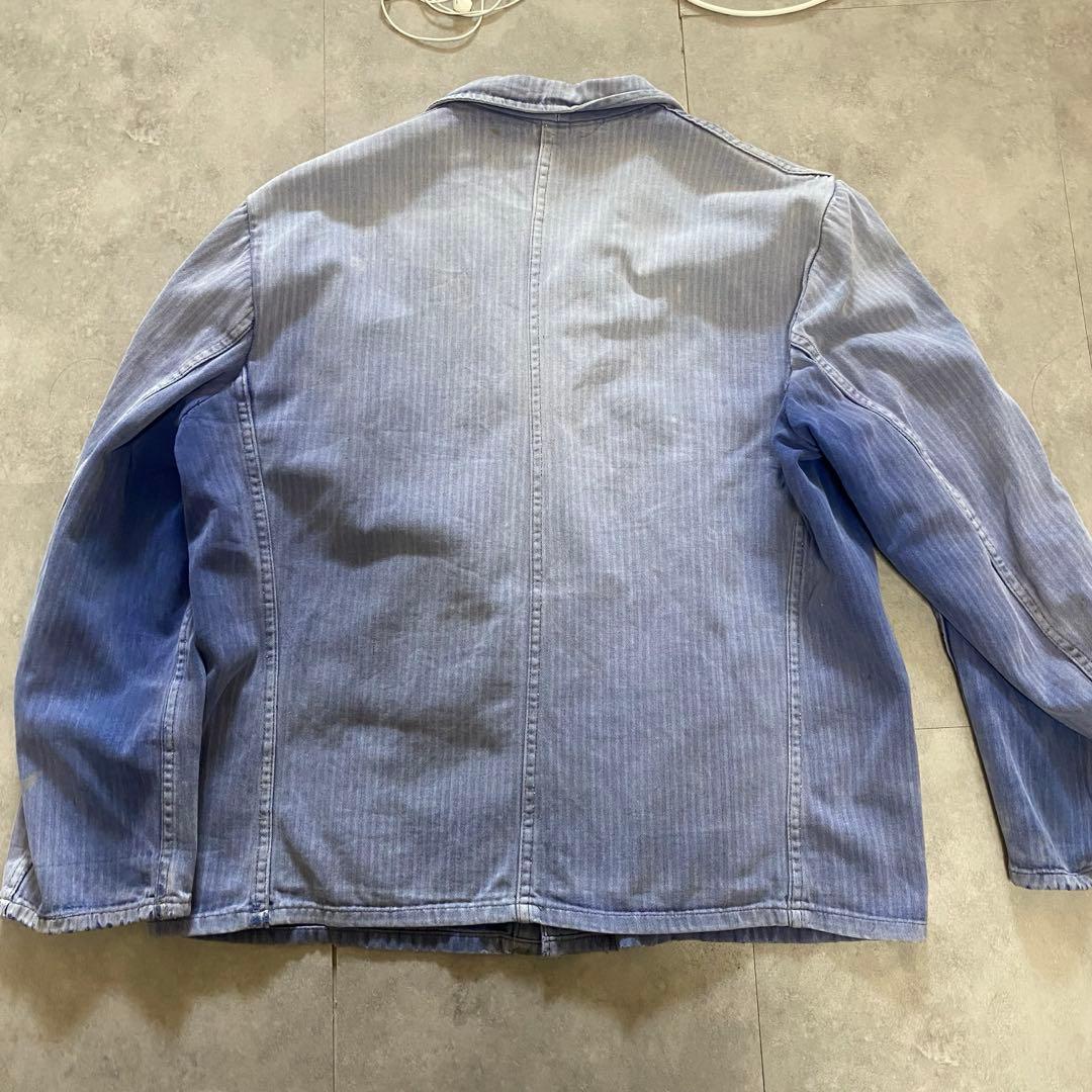 70s フレンチワーク　ユーロ　コットンジャケット ボロ