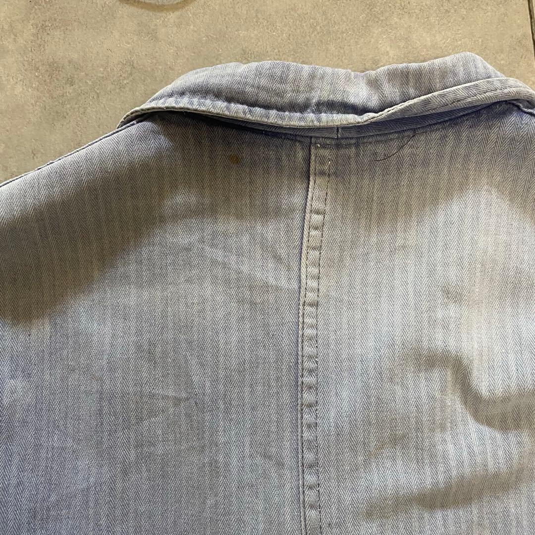 70s フレンチワーク　ユーロ　コットンジャケット ボロ