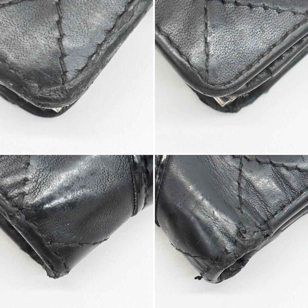 ✨超美品✨シャネル カンボンライン 二つ折財布 ガマ口 ココマーク ブラック