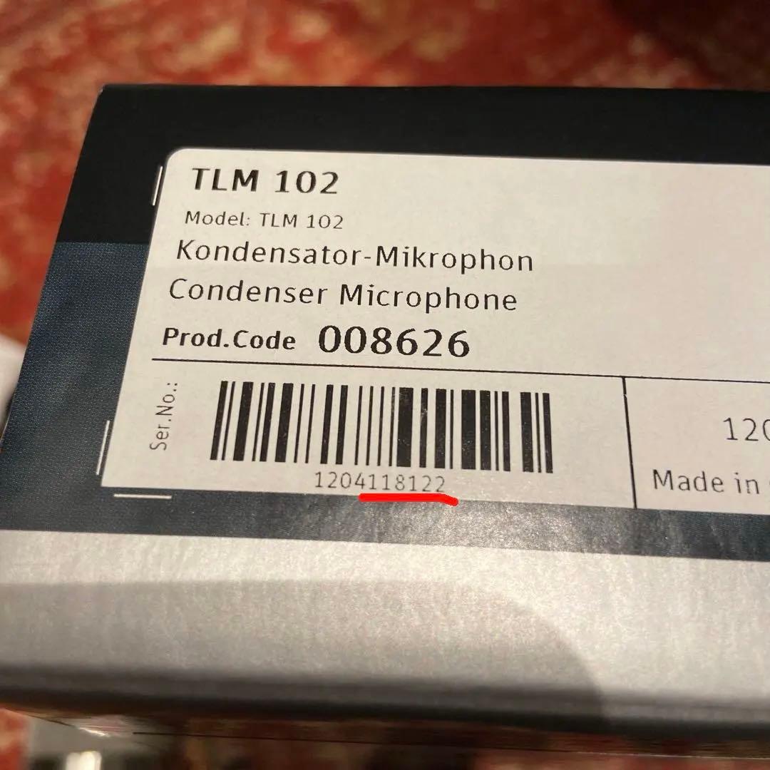 正規品 新品同様 NEUMANN ノイマン TLM 102 コンデンサーマイク