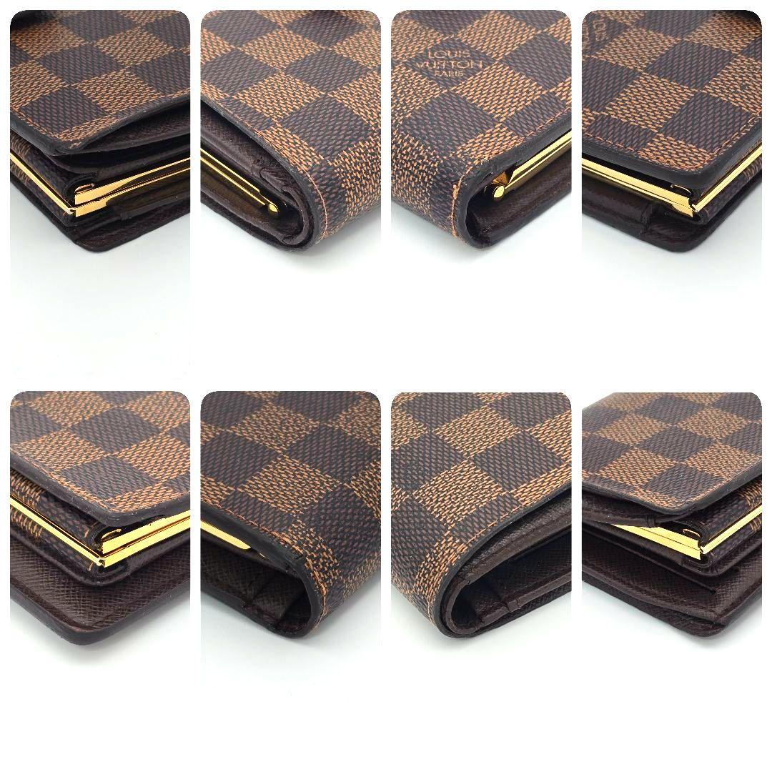 【新型】ルイヴィトン ポルトフォイユ ヴィエノワ ダミエ がま口 二つ折り財布