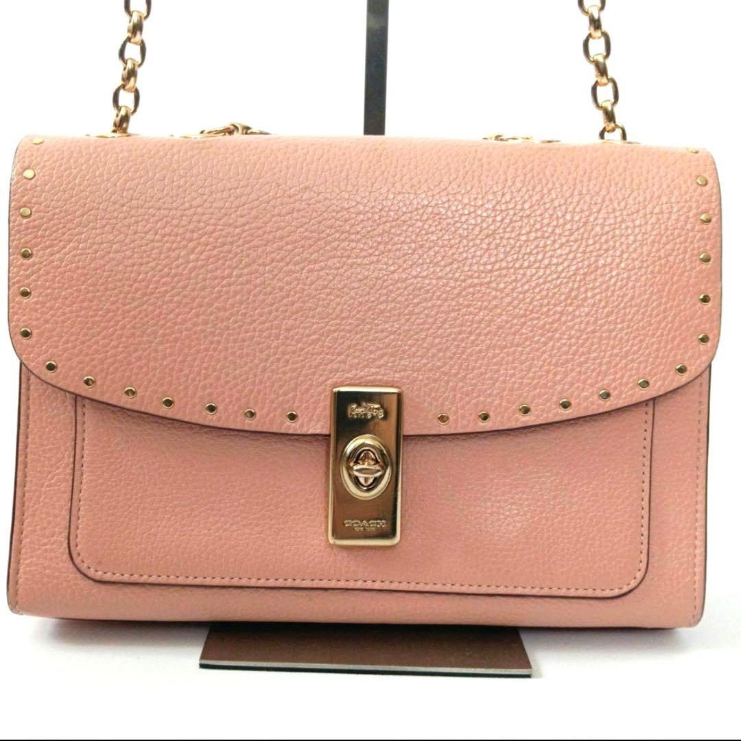 【希少カラー】COACH コーチ レーン ショルダー バッグ ウィズ リベット