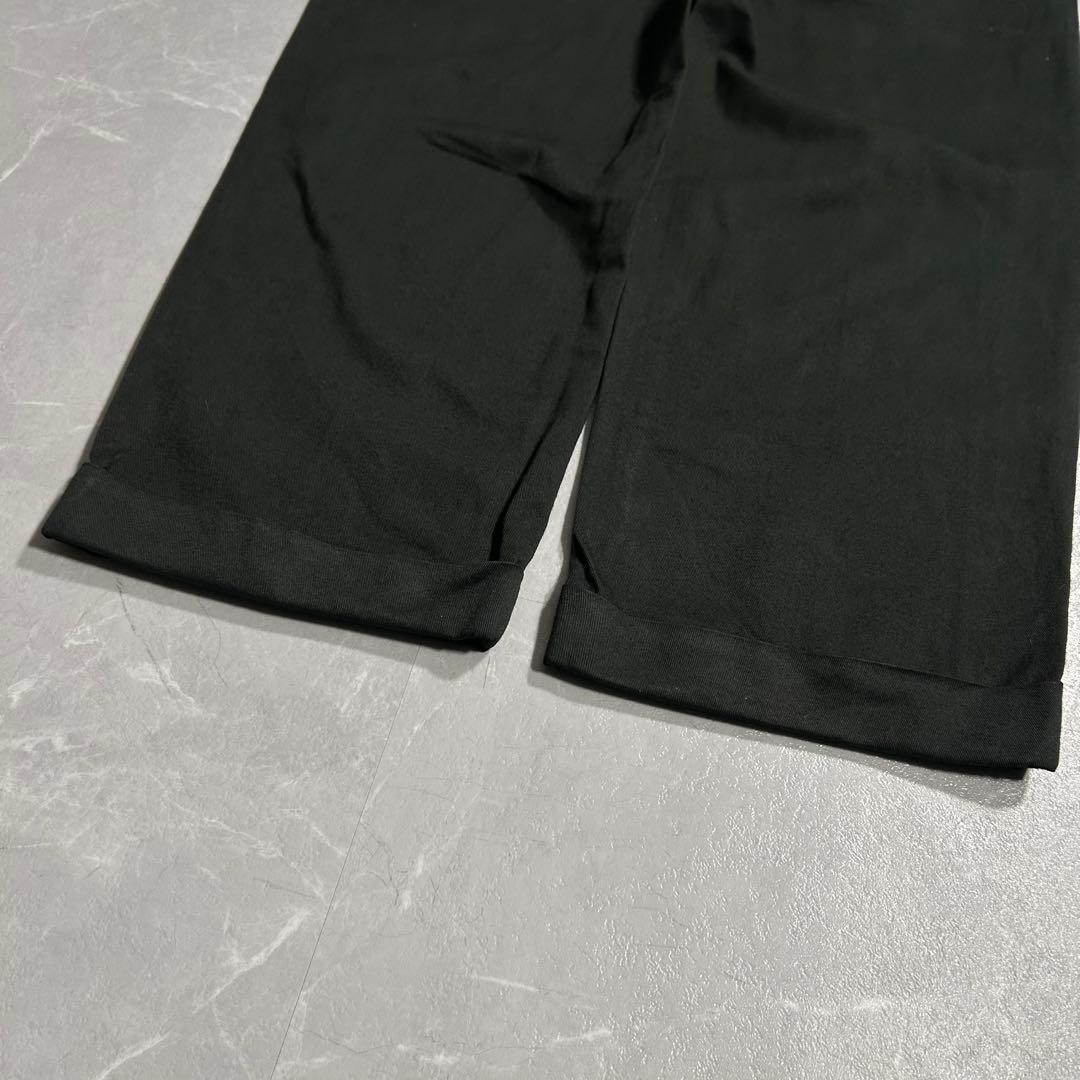 90s Ralph Lauren ポロチノ チノパン ブラック USA ワイド