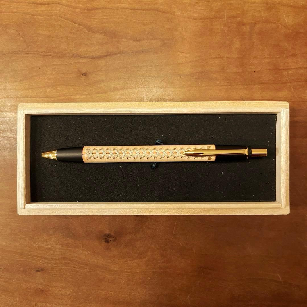 【新品未使用】シックザール 革軸ペン ヌメ革 ナチュラル ボールペン