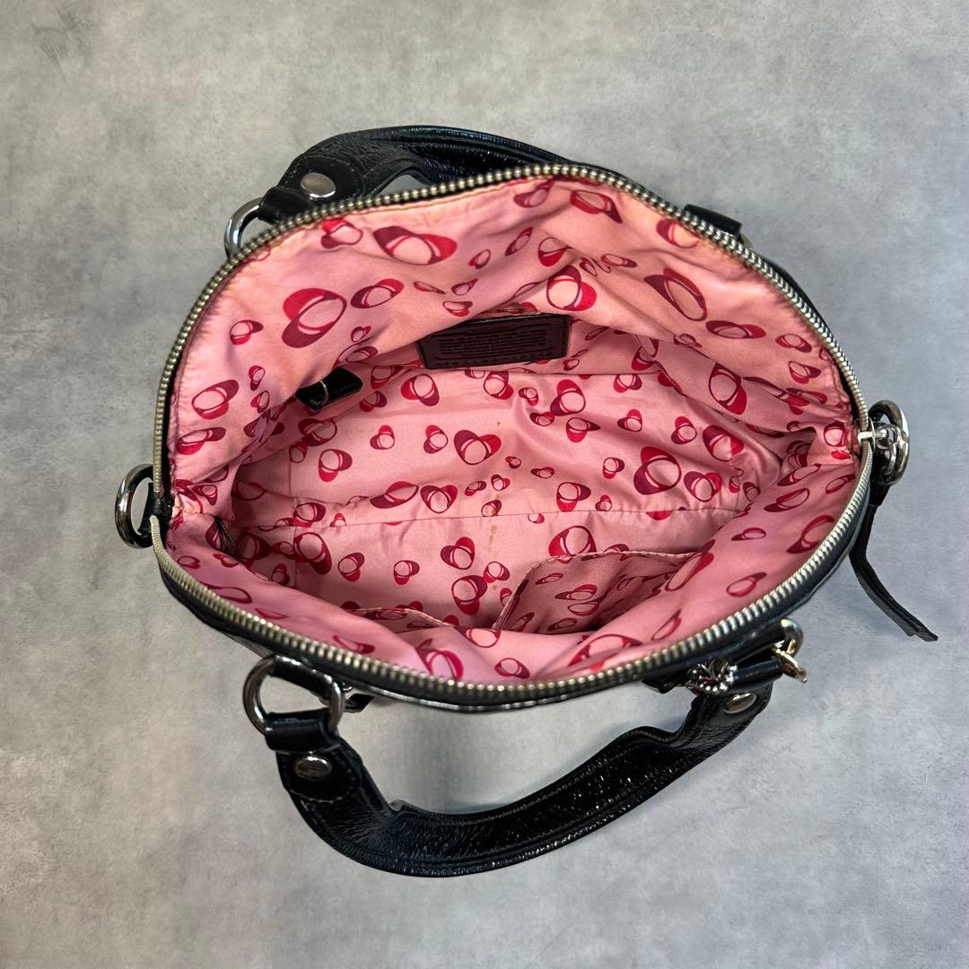バッグ Y2K COACH POPPY Patent leather handbag