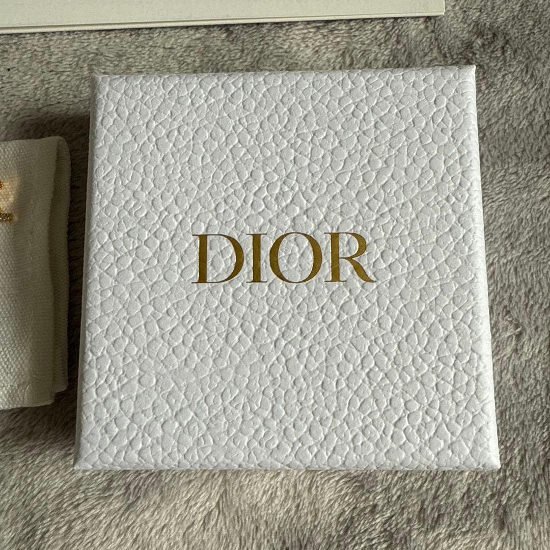 Dior ロゴブローチ クリスタル付き