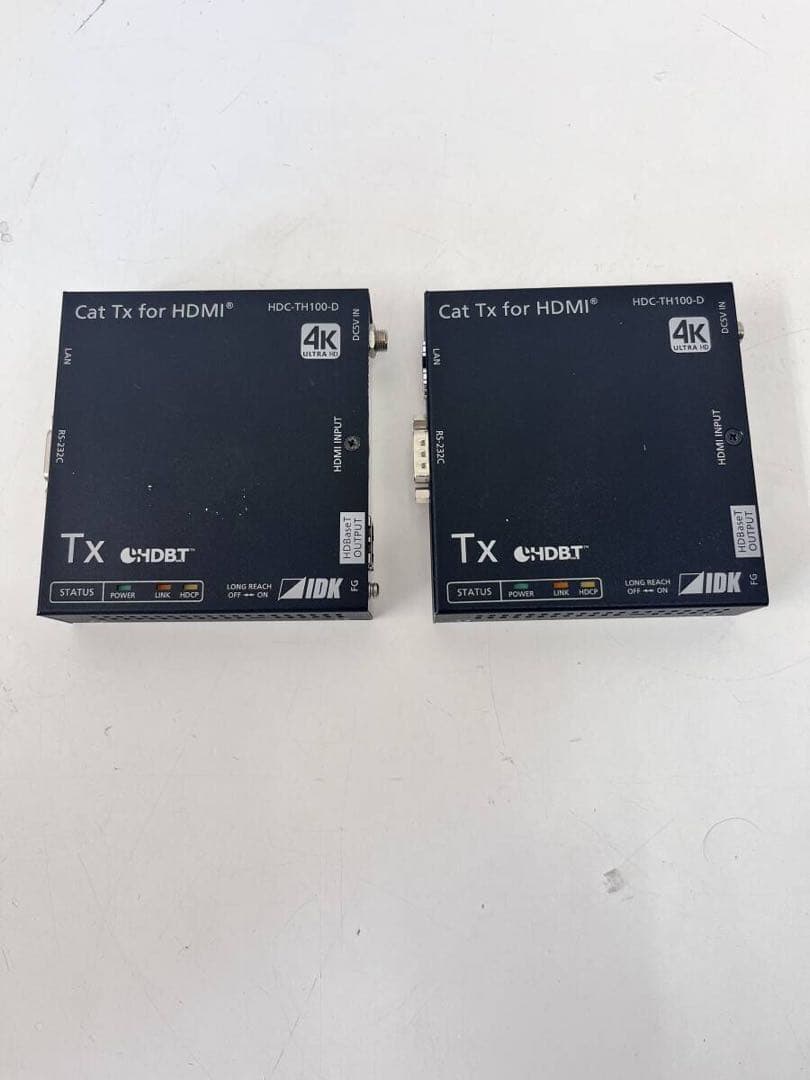 IDK HDC-TH100-D 4K@60対応 HDBaseT送信器　2個セット