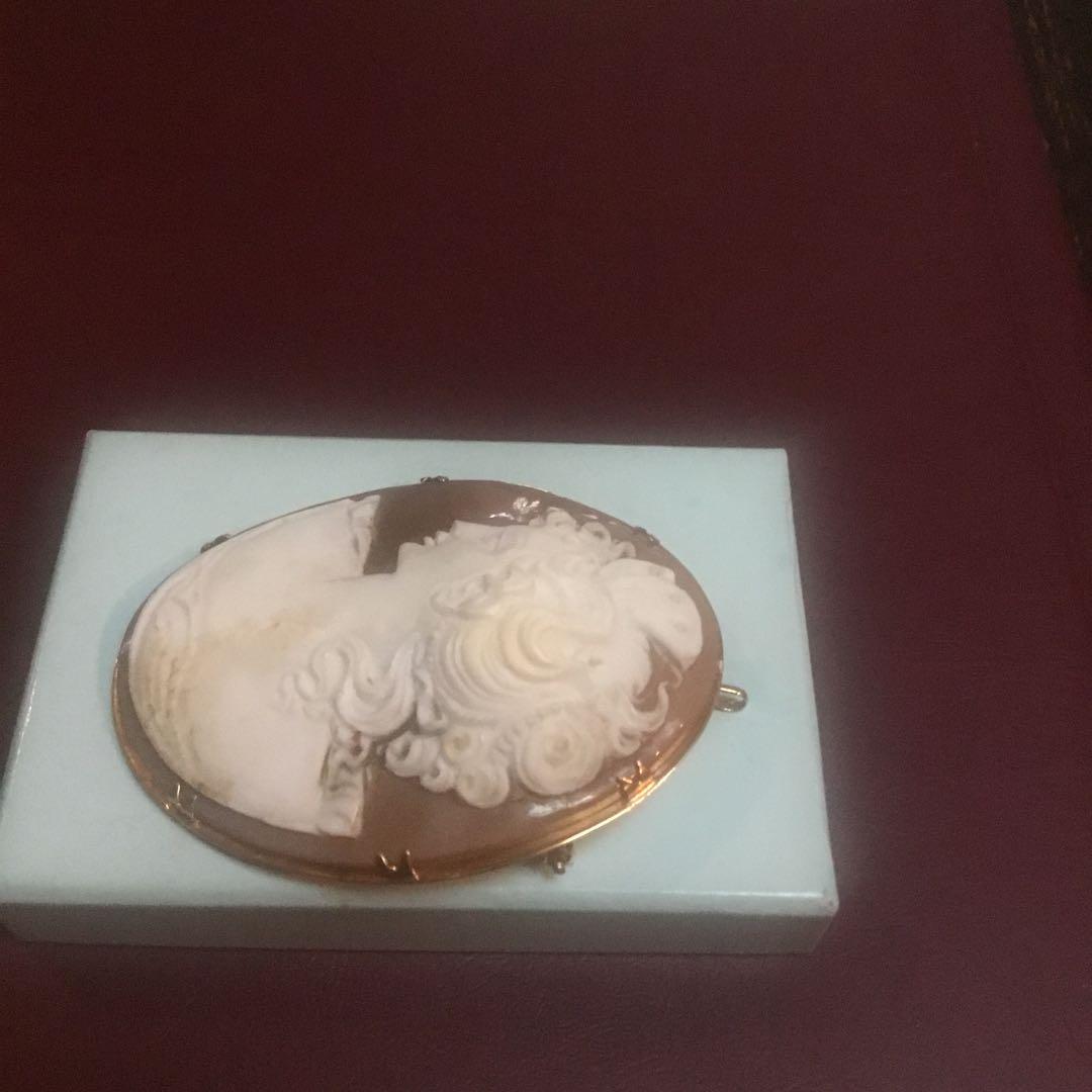 カメオK18ブローチ