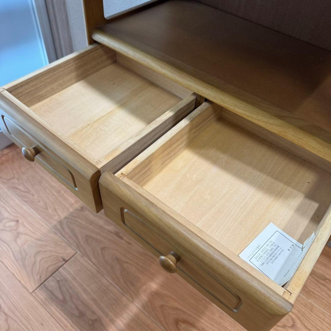 カリモク　飾り棚　花台　電話台　FAX台