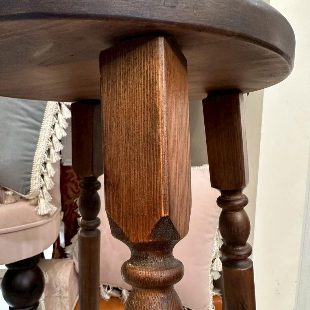 iΦ ハイスツール 花台 スツール アンティーク 木製