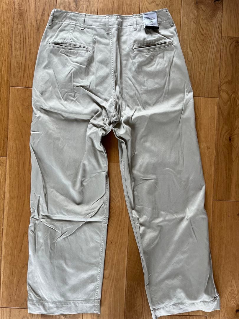 CIOTAシオタ 初期スビンコットンウエポンチノパンツ　size6ベージュ