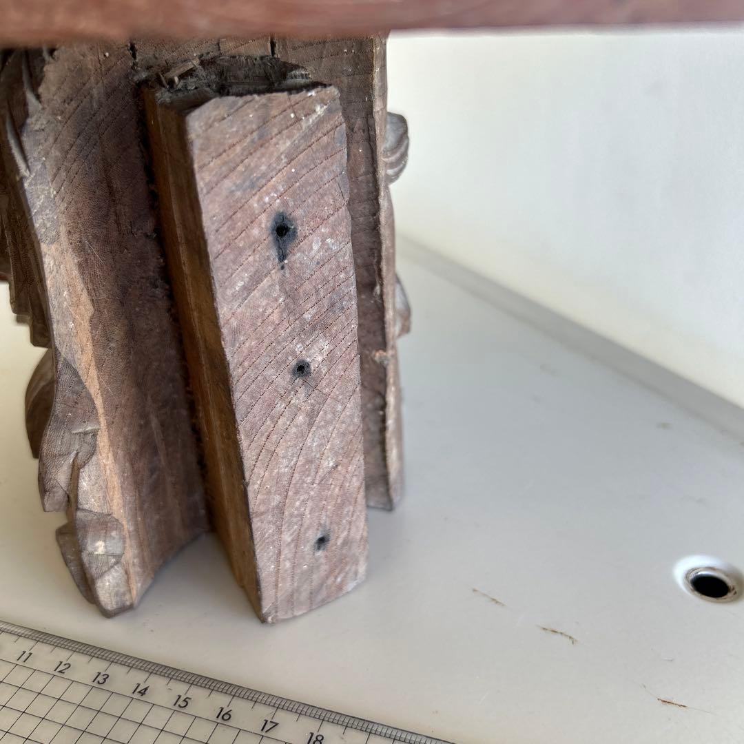 木彫獅子　彫物　木鼻　だんじり　骨董　神社仏閣地車