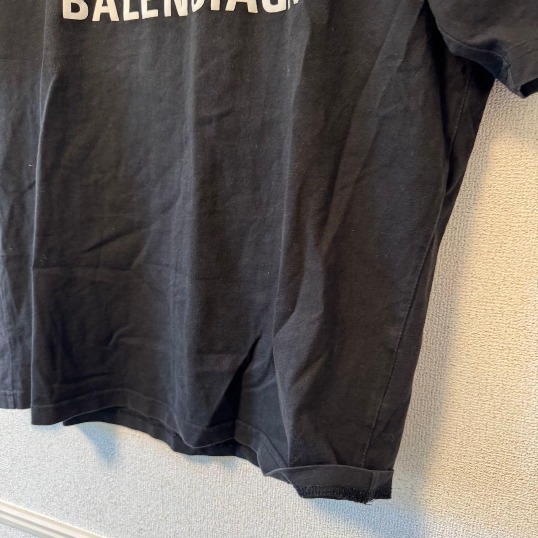 バレンシアガ　BBモードクルーネックロゴプリント　Tシャツ