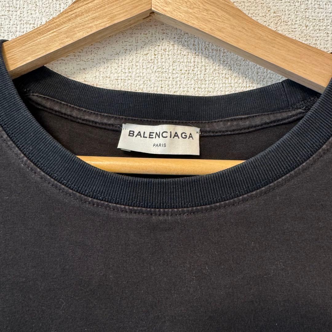 バレンシアガ　BBモードクルーネックロゴプリント　Tシャツ