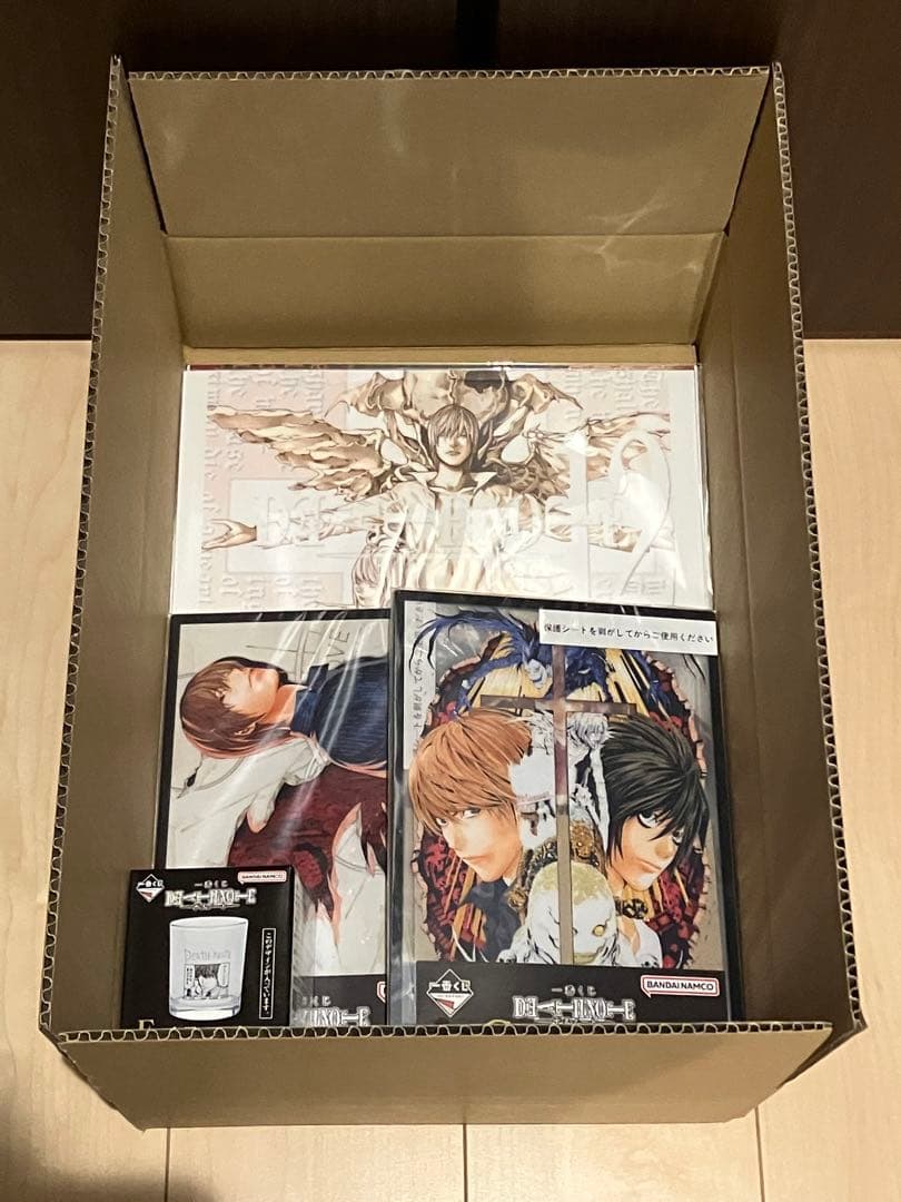一番くじDEATH NOTE C賞アクリルボード F賞クリアポスターコンプセット