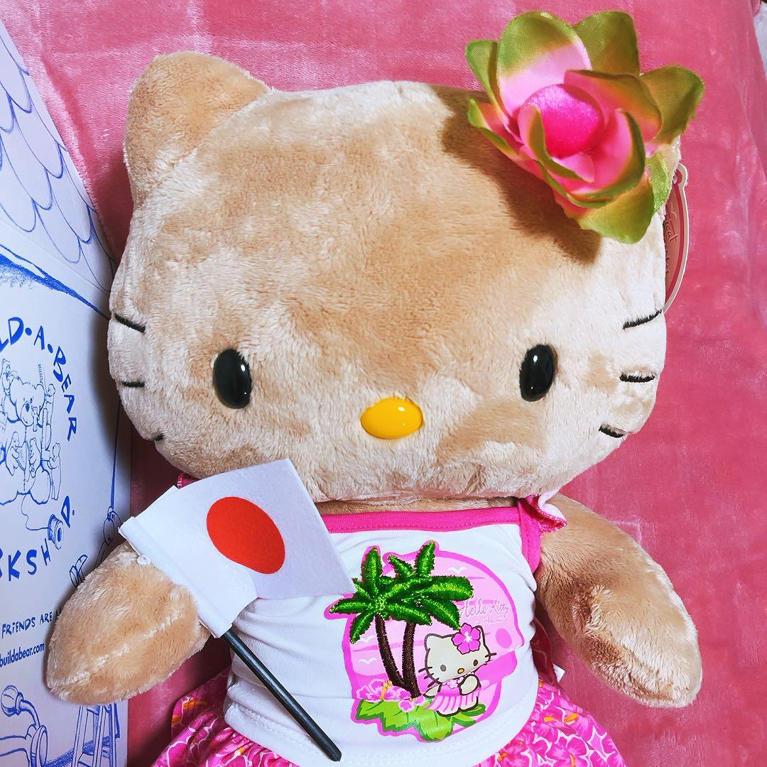 希少レア　ハローキティ　ビルドアベア　ぬいぐるみ　日焼けキティ　ハワイ　サンリオ