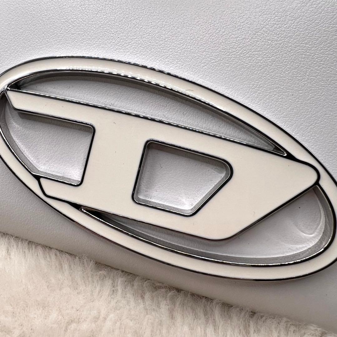 未使用箱付✨DIESEL 1DR 二つ折り財布 ホワイト 牛革