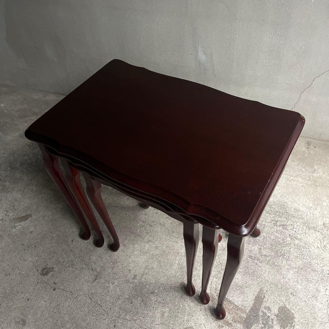 英国クラシック　猫脚　ネストテーブル オールドヴィンテージ