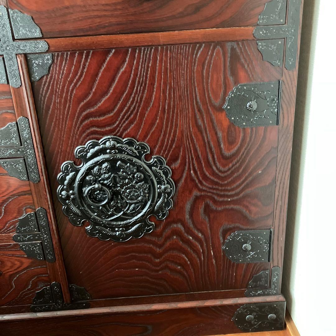 送料込 筑後民芸 ダークブラウン 桐箪笥