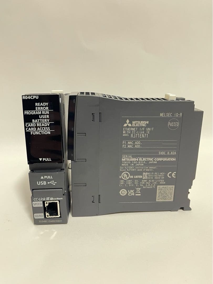 三菱電機シーケンサR04CPU CPUユニット, RJ71EN71