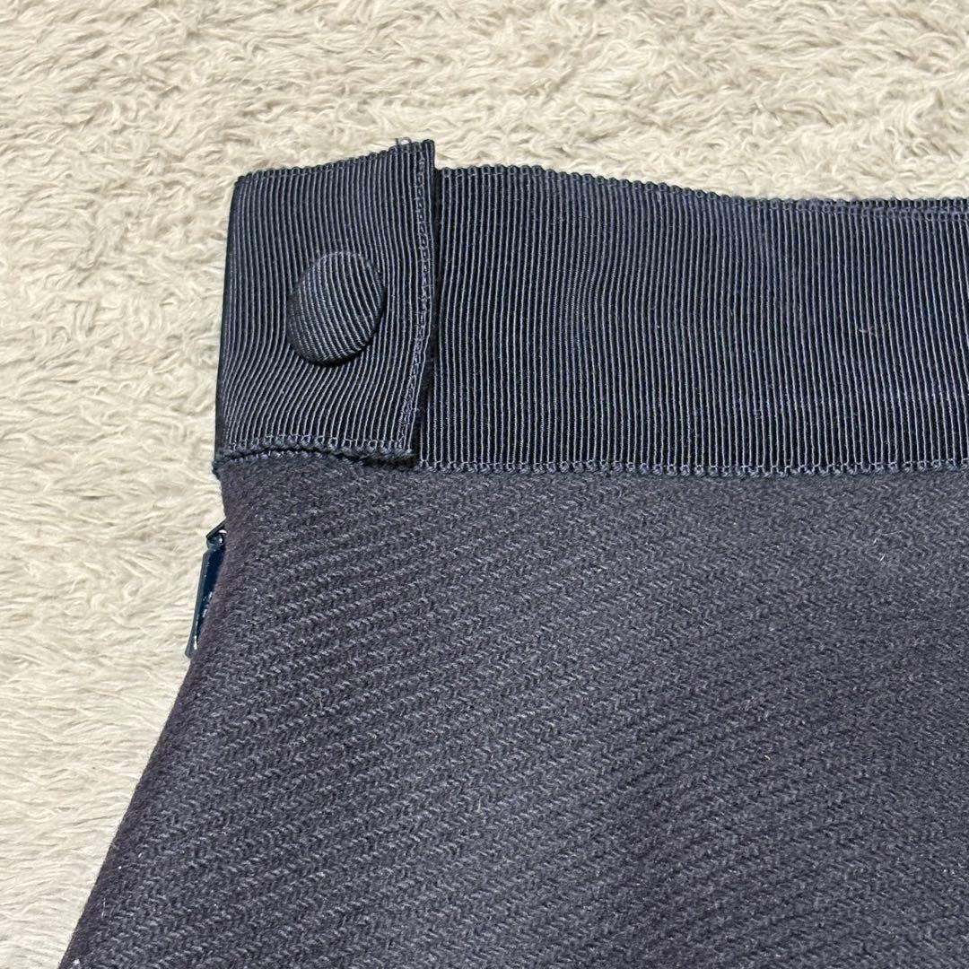 美品★ 冬向き MONCLERフレアスカート ウール 42 モンクレール