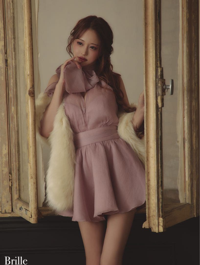 brille ブリエ　ドレス　ピンク