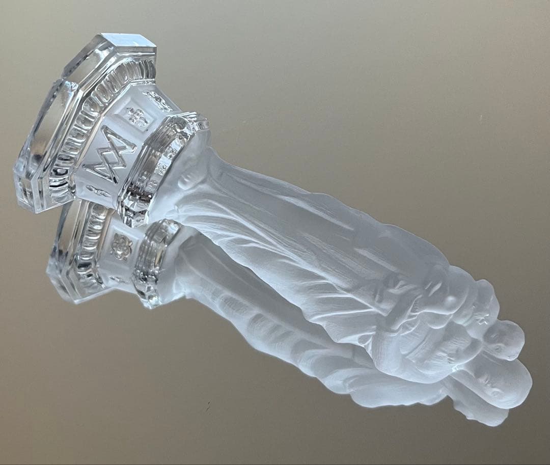 Baccarat バカラ/※刻印有 マリア　キリスト　フロストガラス