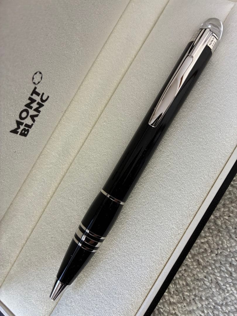H*3様 ◾️プラチナ美品◾️モンブランスターウォーカーボールペン◾️ミッドナイ
