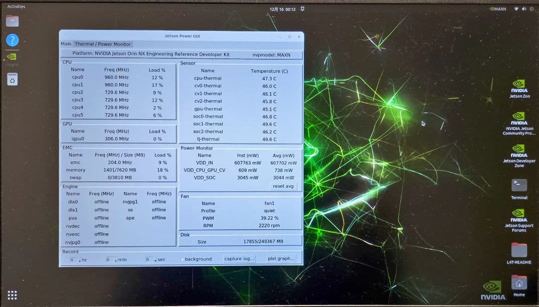 【難あり】Jetson ORIN NX 8GB JP6.2.1 SSD256GB