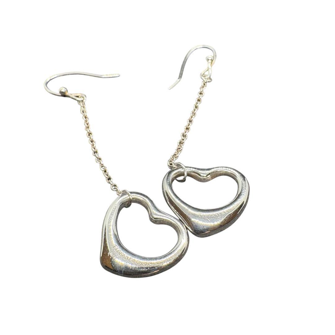 Tiffany & Co. ティファニー ピアス オープンハート ドロップピアス