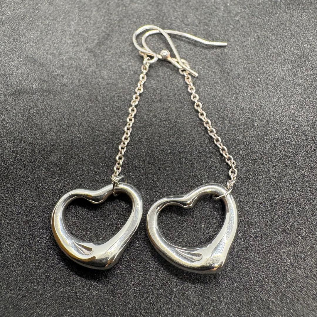 Tiffany & Co. ティファニー ピアス オープンハート ドロップピアス