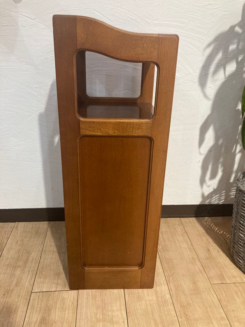 オールドカリモク　木製　棚　5段キャビネット　引き出し　アンティーク　レトロ