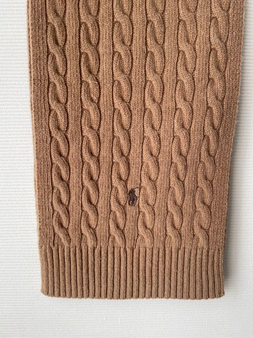 Polo Ralph Lauren ケーブル編みマフラー ベージュ新品未使用