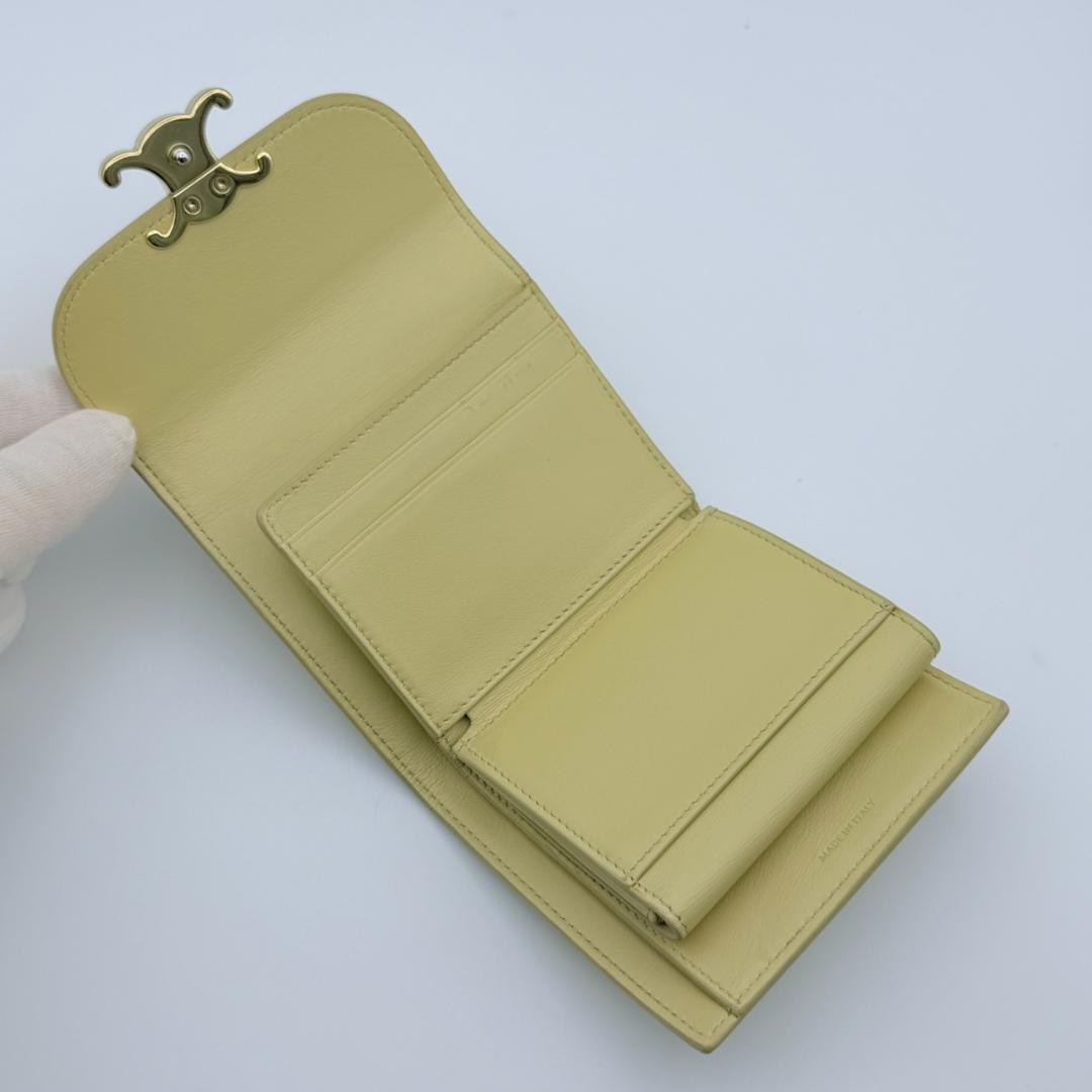 CELINE セリーヌ トリオンフ スモール フラップウォレット 三つ折り財布