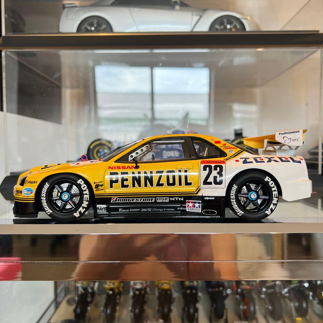 オートアート製2001年JGTC日産R34GTRペンズオイルゼクセル