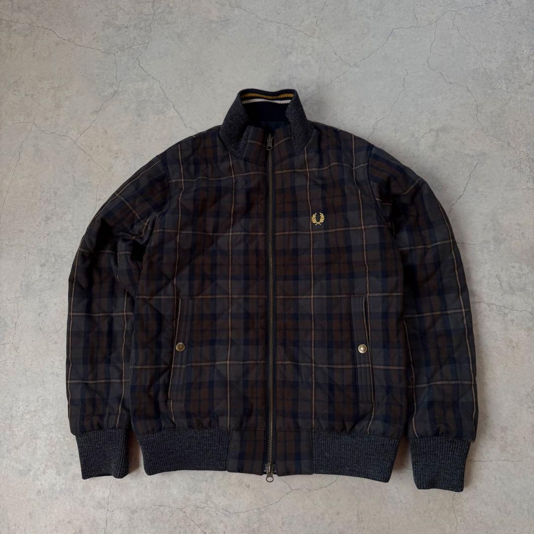 FRED PERRY リバーシブル フルジップ ジャケット ネイビー