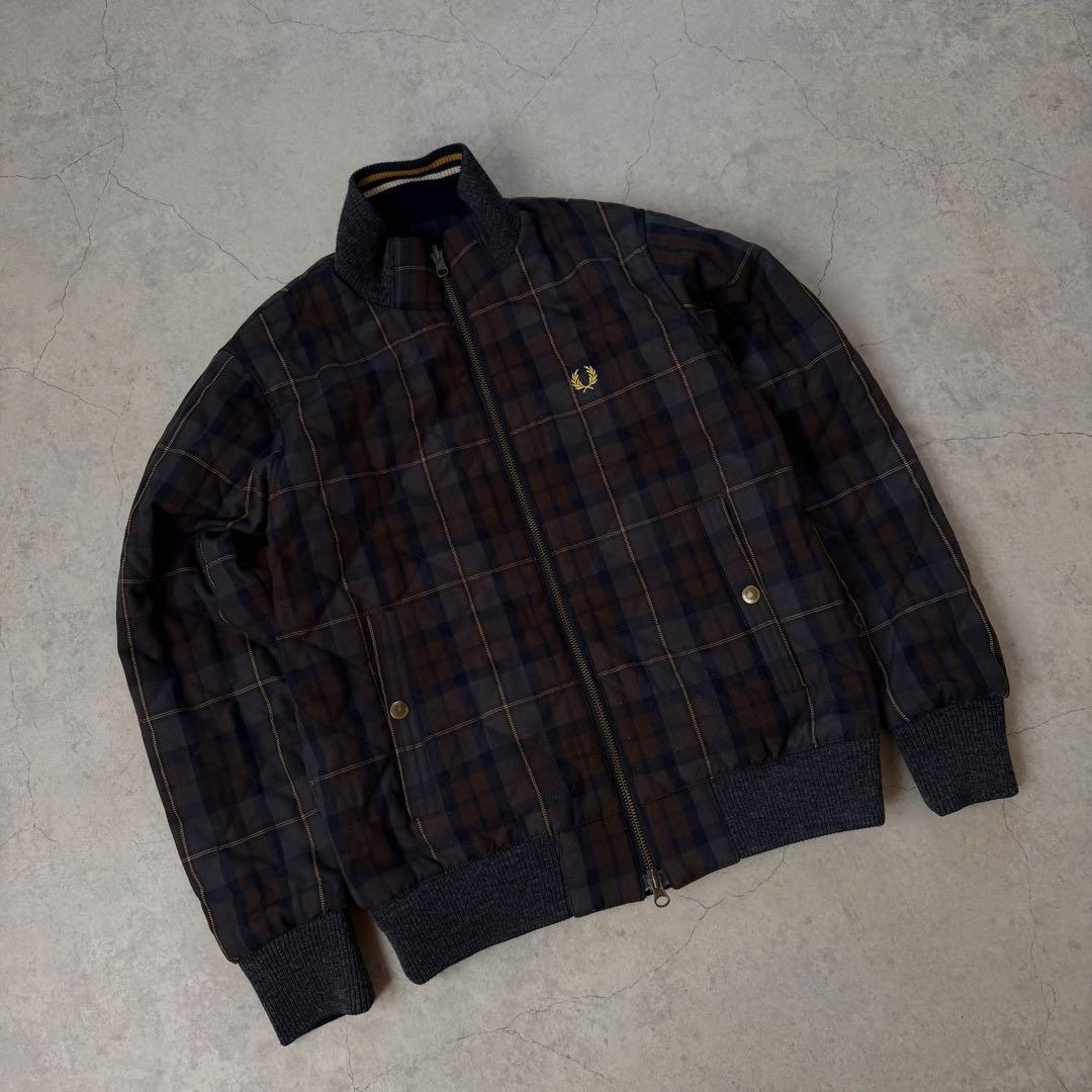 FRED PERRY リバーシブル フルジップ ジャケット ネイビー