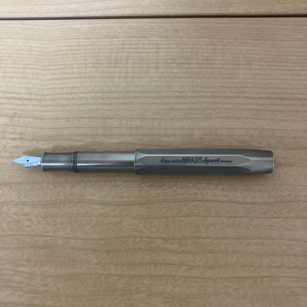 カヴェコ ブラススポーツ 万年筆 EFニブ交換済み