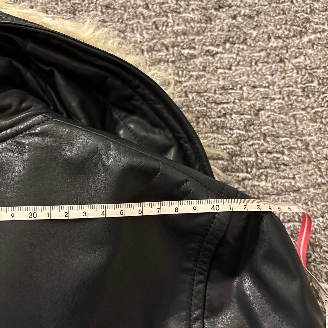 馬革×ラムファー　アンダーカバーライダースジャケット