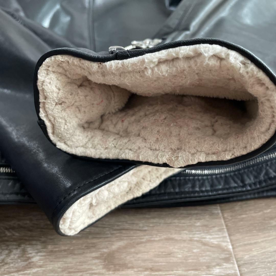 馬革×ラムファー　アンダーカバーライダースジャケット