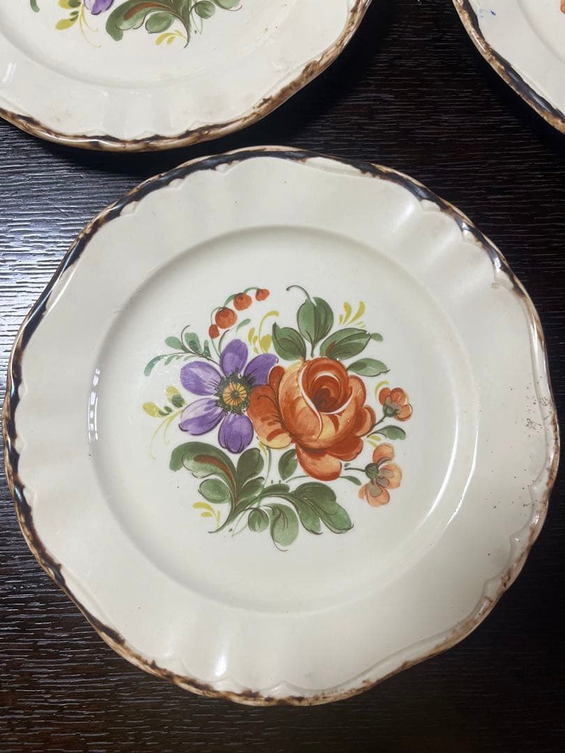 アンティーク　プレート　5枚　イタリア　pagnossin