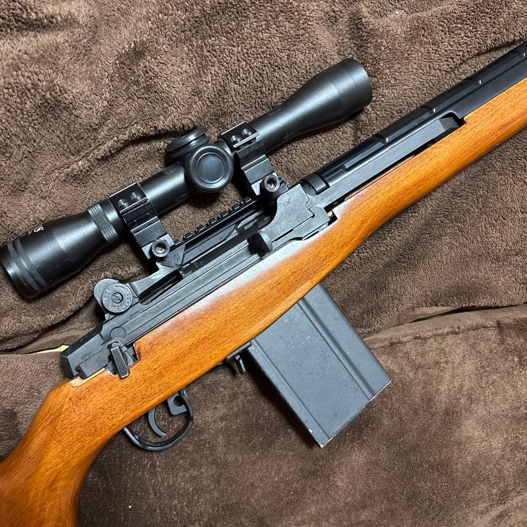 激レア 東京マルイ 電動ガン M14 リアルウッドカスタム 次世代M4 好きにも