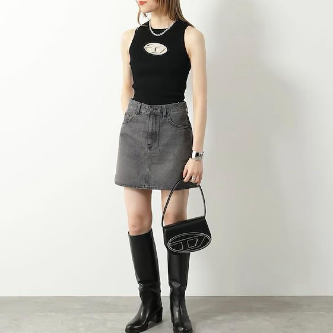 ディーゼル　ロゴ　タンクトップ　ノースリーブ