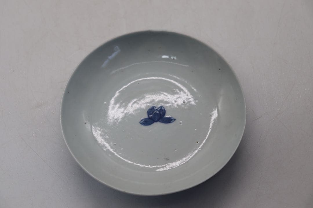 中国　康熙年製　染付龍紋皿　アンティーク　送料込み250417